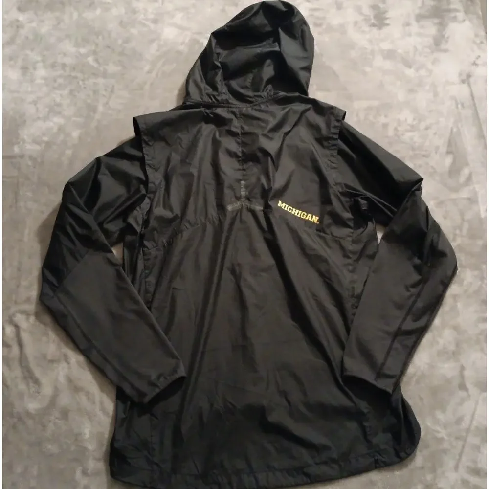 Nike Michigan Wolverines 1/4 Zip Windbreaker Jacket Mens Medium